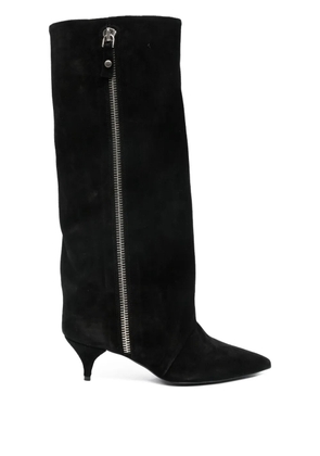 ALCHIMIA 60mm suede boots - Black