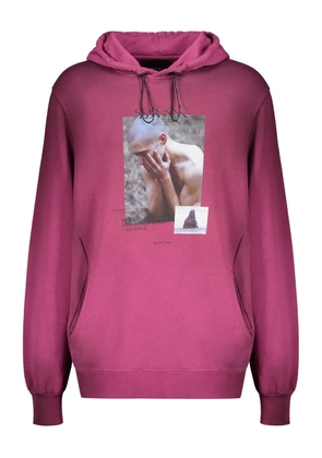 ISO.POETISM photograph-print hoodie - Pink
