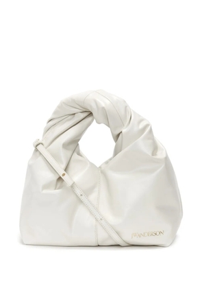 JW Anderson mini Twister leather crossbody bag - White
