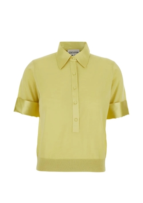 Semicouture buttoned collar polo shirt - Yellow