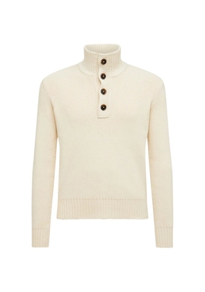 TOM FORD button high-neck sweater - Neutrals
