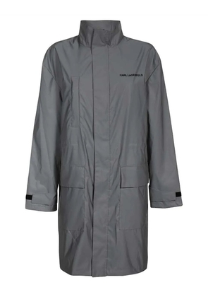 Karl Lagerfeld Techno-fabric coat - Grey