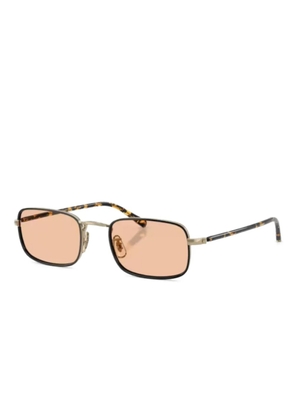Oliver Peoples rectangular patterned sunglasses - Gold