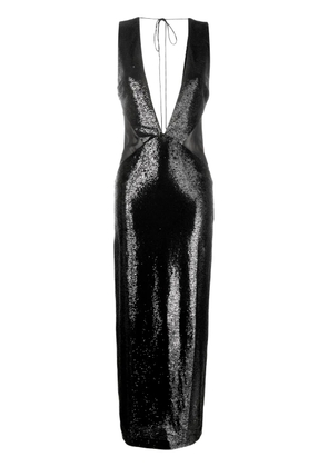 REV sequin-embellished maxi dress - Black