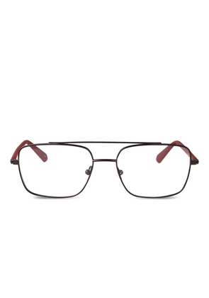 Calvin Klein Jeans rectangle-frame glasses - Red