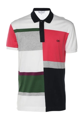Ferragamo Pre-Owned logo-embroidered polo shirt - White