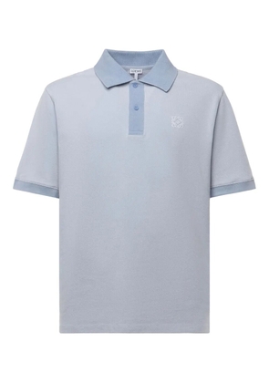 LOEWE logo-embroidered polo shirt - Blue