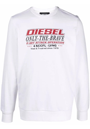 Diesel logo-print sweatshirt - White
