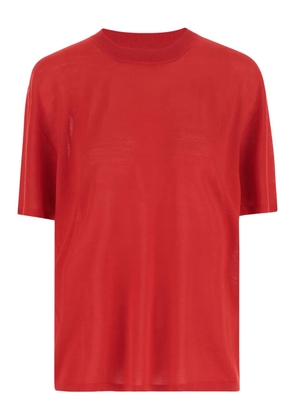 ARMARIUM short-sleeve merino-wool sweater - Red