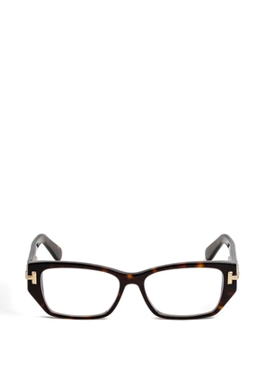 TOM FORD Eyewear geometric frame glasses - Brown
