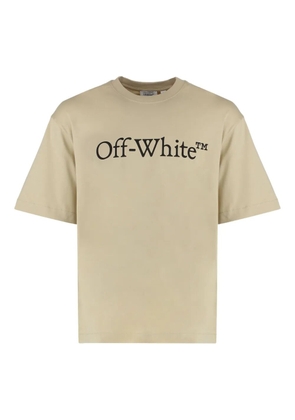 Off-White logo-print T-shirt - Neutrals