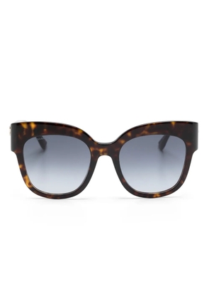DSQUARED2 EYEWEAR Hype Havana butterfly-frame sunglasses - Brown