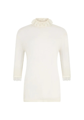 Philosophy Di Lorenzo Serafini ruffle-neck sweater - White