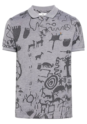Vivienne Westwood graphic-print polo shirt - Grey