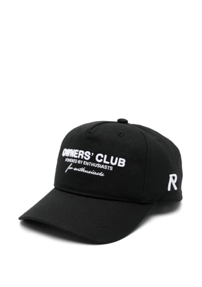 Represent slogan-embroidered cap - Black
