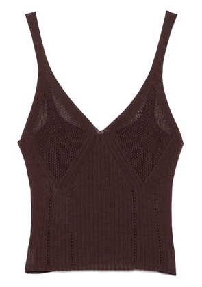 TWINSET knitted tank top - Brown