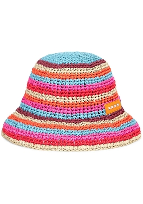 ETRO crochet striped bucket hat - Multicolour