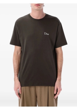 dime logo-embroidered T-shirt - Black