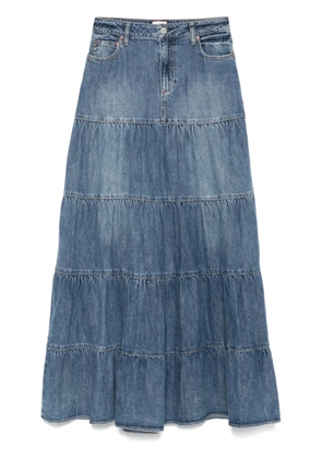 alice + olivia denim maxi skirt - Blue