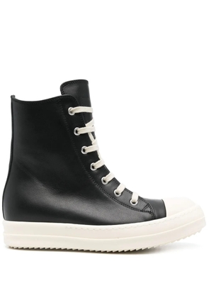 Rick Owens leather sneakers - Black