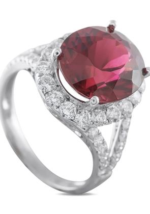 LB Exclusive diamond and tourmaline ring - Silver