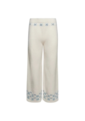 Calle Del Mar Fair Isle trousers - Neutrals
