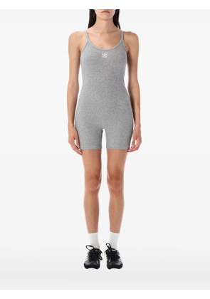 adidas ribbed spaghetti-strap jumpsuit - Grey