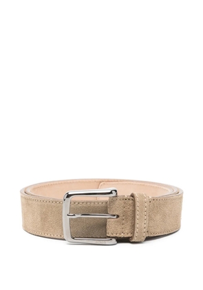 Tod's suede buckle belt - Neutrals