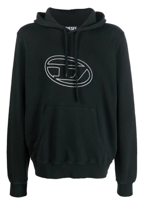 Diesel S-Ginn-Hood-E4 logo-print hoodie - Black