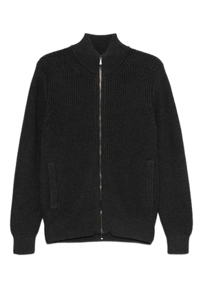 Drumohr ribbed zip-up cardigan - Grey