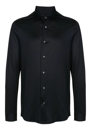 Emporio Armani long-sleeve poplin shirt - Blue