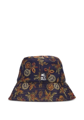 ETRO floral-print bucket hat - Blue
