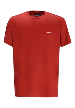 Emporio Armani logo-embroidered crew-neck T-shirt
