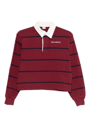 Sporty & Rich Sherif Logo Rugby polo top - Red