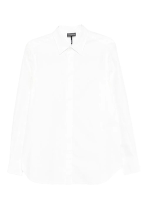 Emporio Armani long-sleeve cotton shirt - White