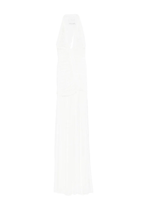 Christopher Esber Orion V-neck pleated maxi dress - White