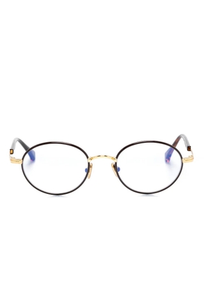 TOM FORD Eyewear oval-frame glasses - Brown
