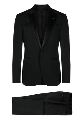 Tagliatore single-breasted virgin-wool suit - Black