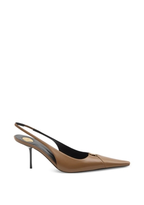 Saint Laurent Babylone Breteuil slingback pumps - Brown