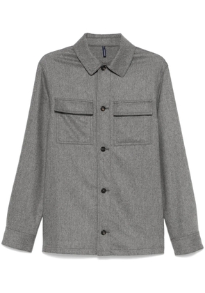 Incotex mélange-effect shirt - Grey