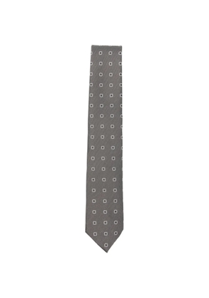 BOSS patterned tie - Grey