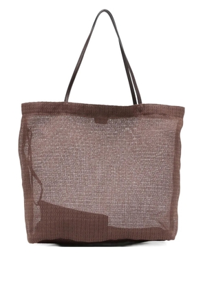 The Row Barn mesh tote bag - Brown