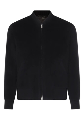 Lardini wool zip-front bomber jacket - Black