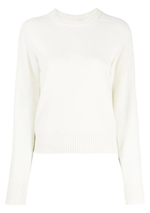 SHANG XIA cut-out crew-neck jumper - White