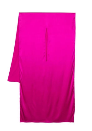 Gianluca Capannolo cut-out detail silk-blend scarf - Pink