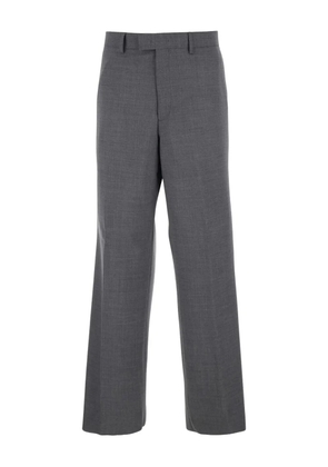 Emporio Armani belt-loops welt pocket trousers - Grey