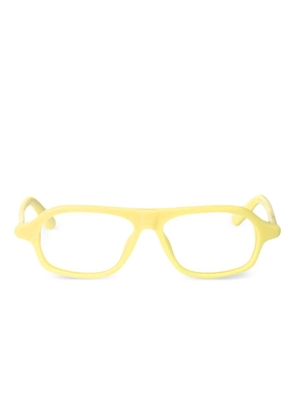Jacquemus Becane geometric-frame glasses - Yellow