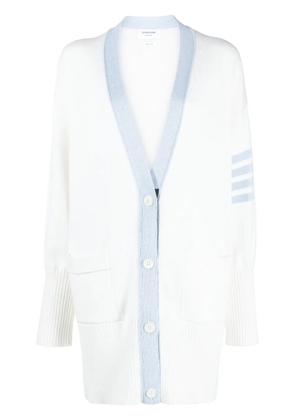Thom Browne 4-Bar cotton cardigan - White