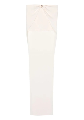 Blumarine high-waist gathered maxi skirt - White