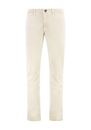 Moorer button-fastening trousers - Neutrals